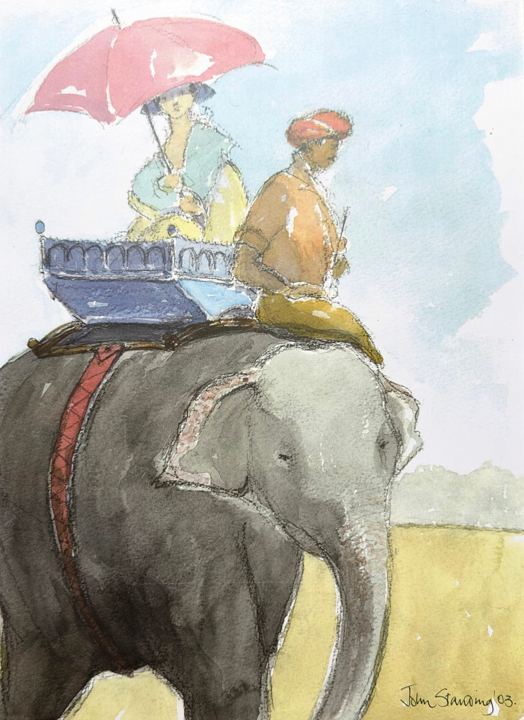 Woman on Elephant
