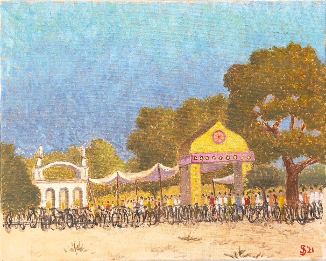 Bicycles (Oil)